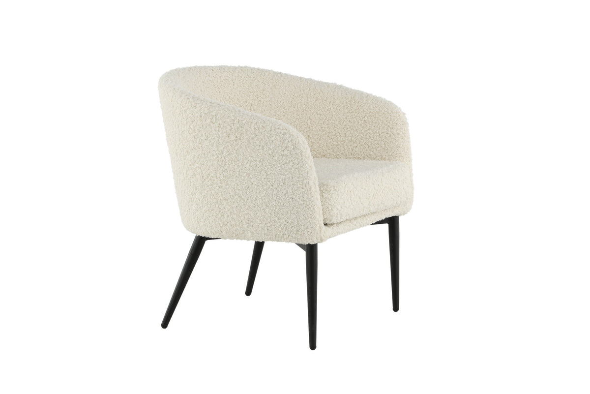 Fluffy Sessel in Weiss präsentiert im Onlineshop von KAQTU Design AG. Sessel mit Armlehnen ist von Venture Home