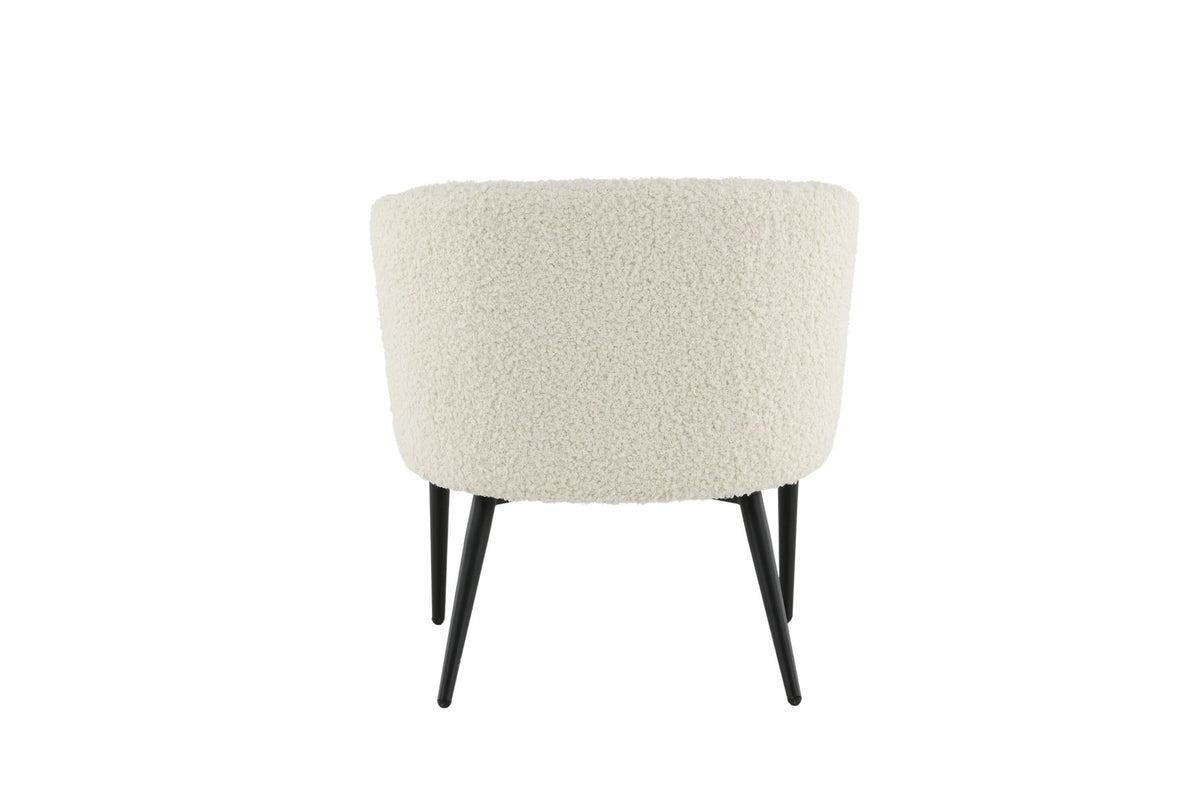 Fluffy Sessel in Weiss präsentiert im Onlineshop von KAQTU Design AG. Sessel mit Armlehnen ist von Venture Home