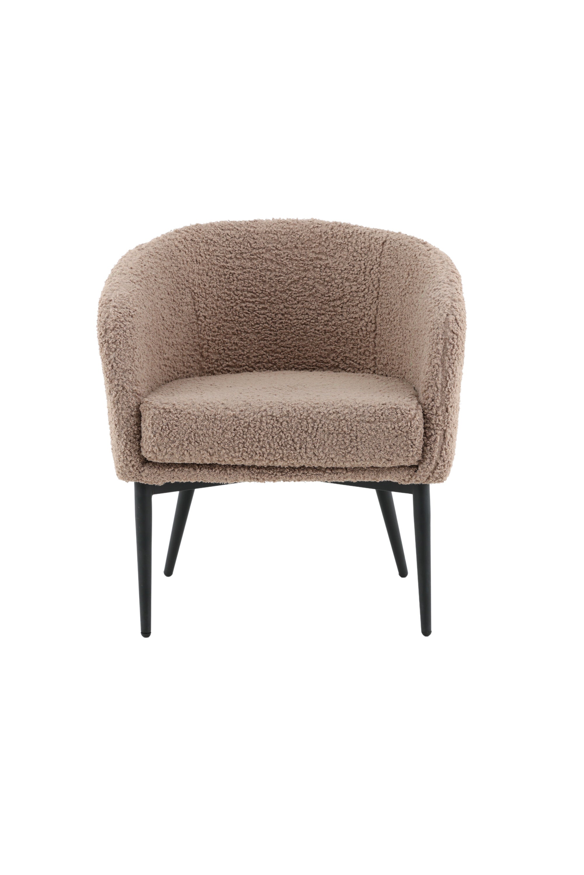 Fluffy Single Sofa in Braun präsentiert im Onlineshop von KAQTU Design AG. Sessel mit Armlehnen ist von Venture Home