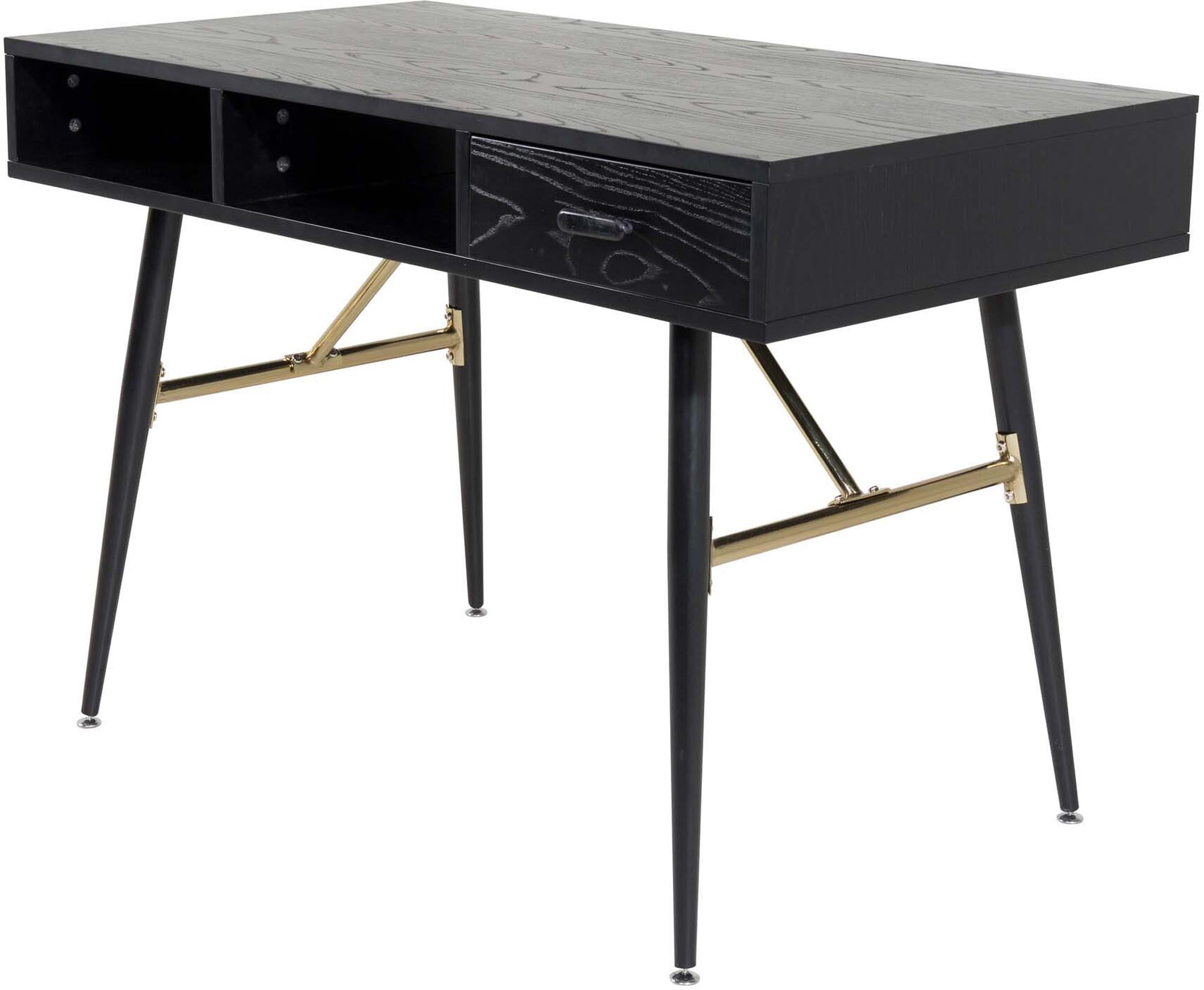 Venture Home Gold Schreibtisch: Elegante Funktionalität trifft auf stilvolles Design für Ihr Home Office. Ein echter Blickfang!