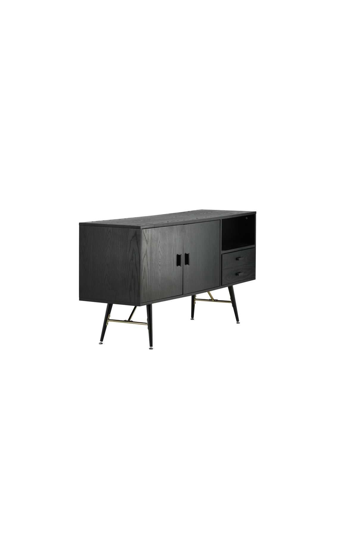 Gold Kommode in Schwarz präsentiert im Onlineshop von KAQTU Design AG. Regal Zubehör ist von Venture Home