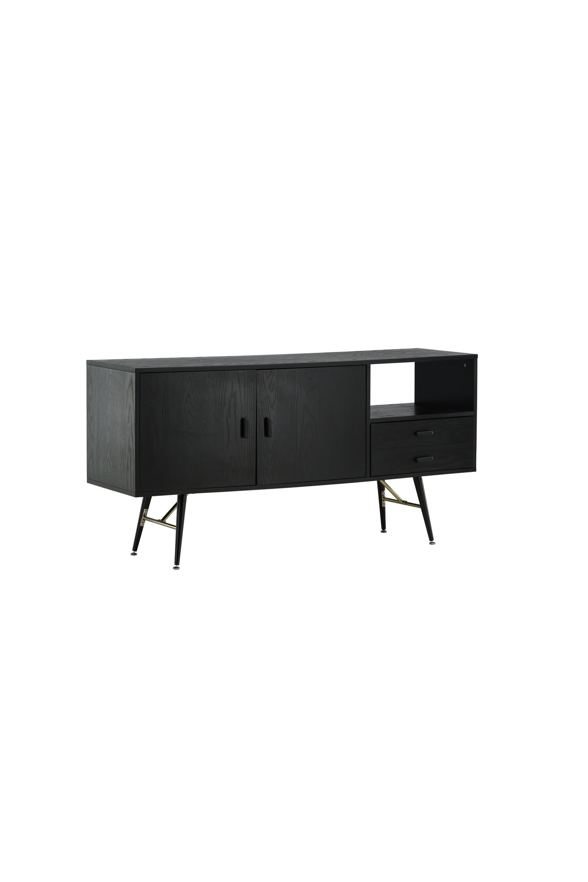 Gold Kommode in Schwarz präsentiert im Onlineshop von KAQTU Design AG. Regal Zubehör ist von Venture Home