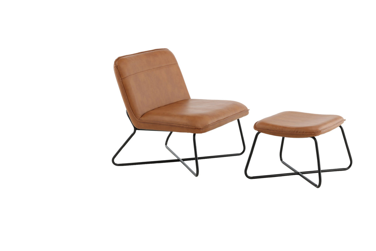 X-Lounge Stuhl in Braun präsentiert im Onlineshop von KAQTU Design AG. Sessel ist von Venture Home