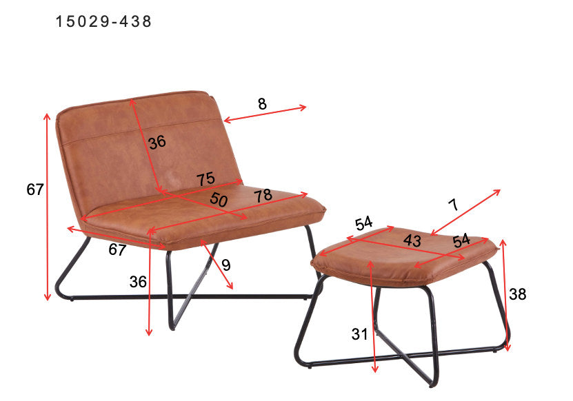 X-Lounge Stuhl in Braun präsentiert im Onlineshop von KAQTU Design AG. Sessel ist von Venture Home