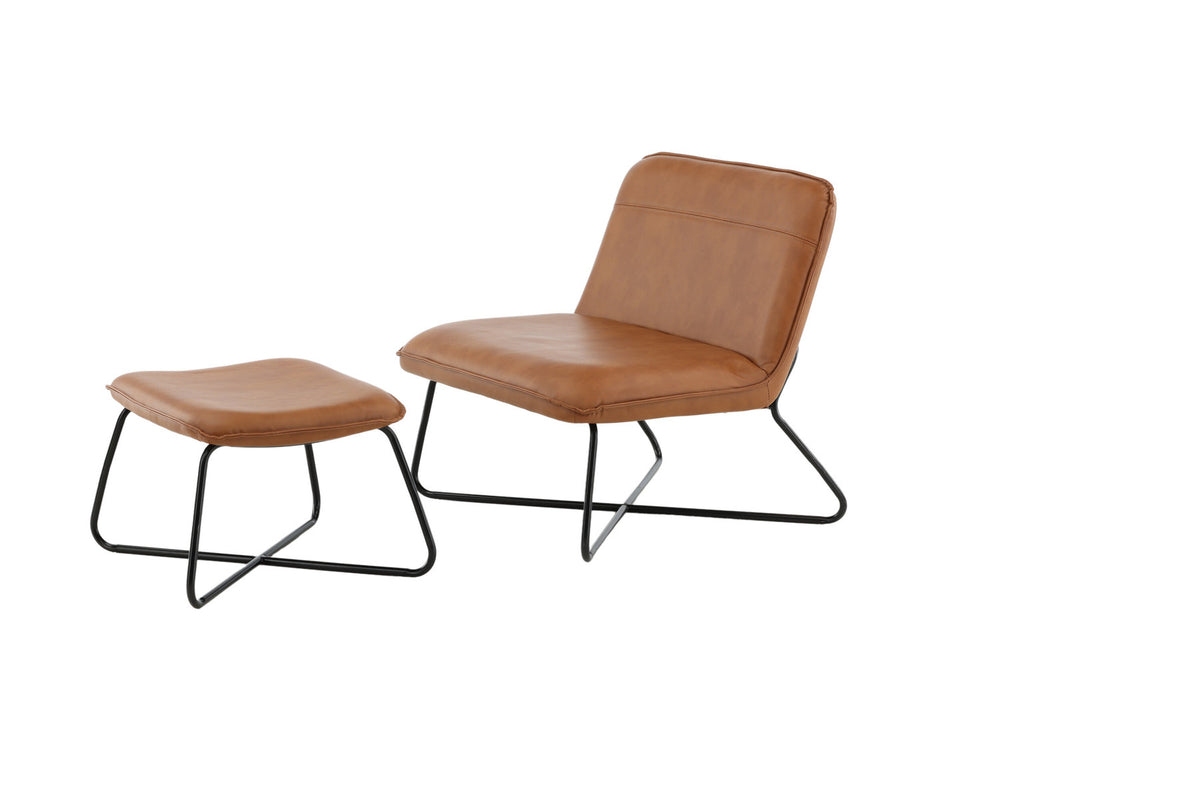 X-Lounge Stuhl in Braun präsentiert im Onlineshop von KAQTU Design AG. Sessel ist von Venture Home