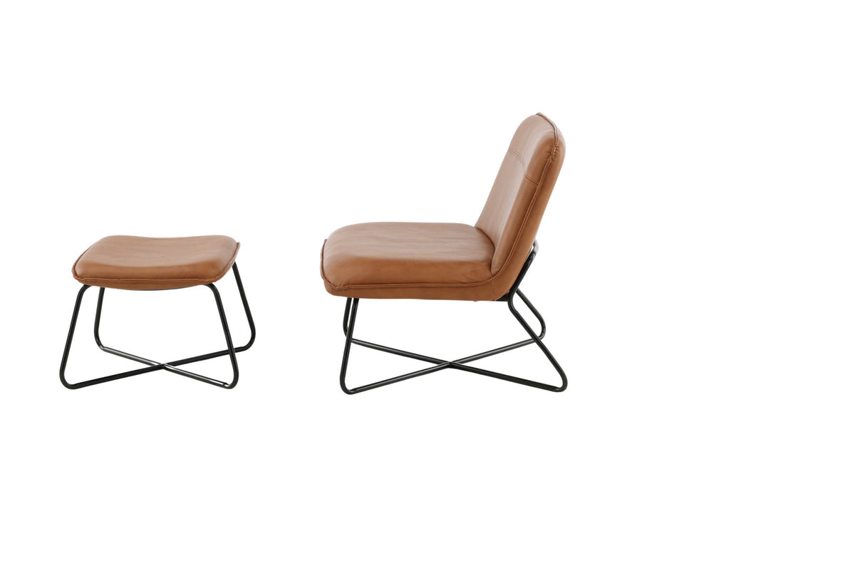 X-Lounge Stuhl in Braun präsentiert im Onlineshop von KAQTU Design AG. Sessel ist von Venture Home