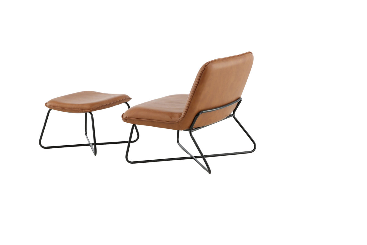 X-Lounge Stuhl in Braun präsentiert im Onlineshop von KAQTU Design AG. Sessel ist von Venture Home