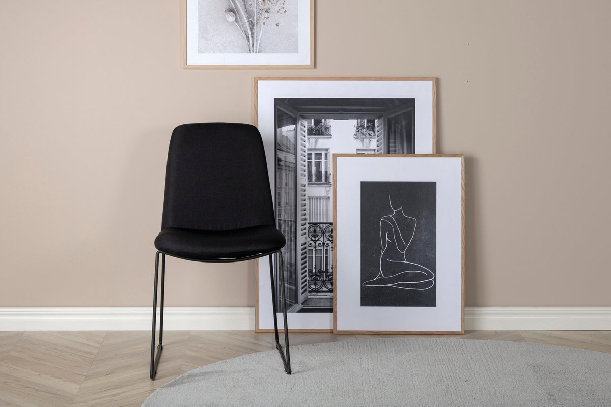 Muce Stuhl in Schwarz präsentiert im Onlineshop von KAQTU Design AG. Stuhl ist von Venture Home
