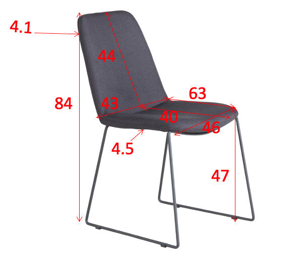 Muce Stuhl in Grau präsentiert im Onlineshop von KAQTU Design AG. Stuhl ist von Venture Home