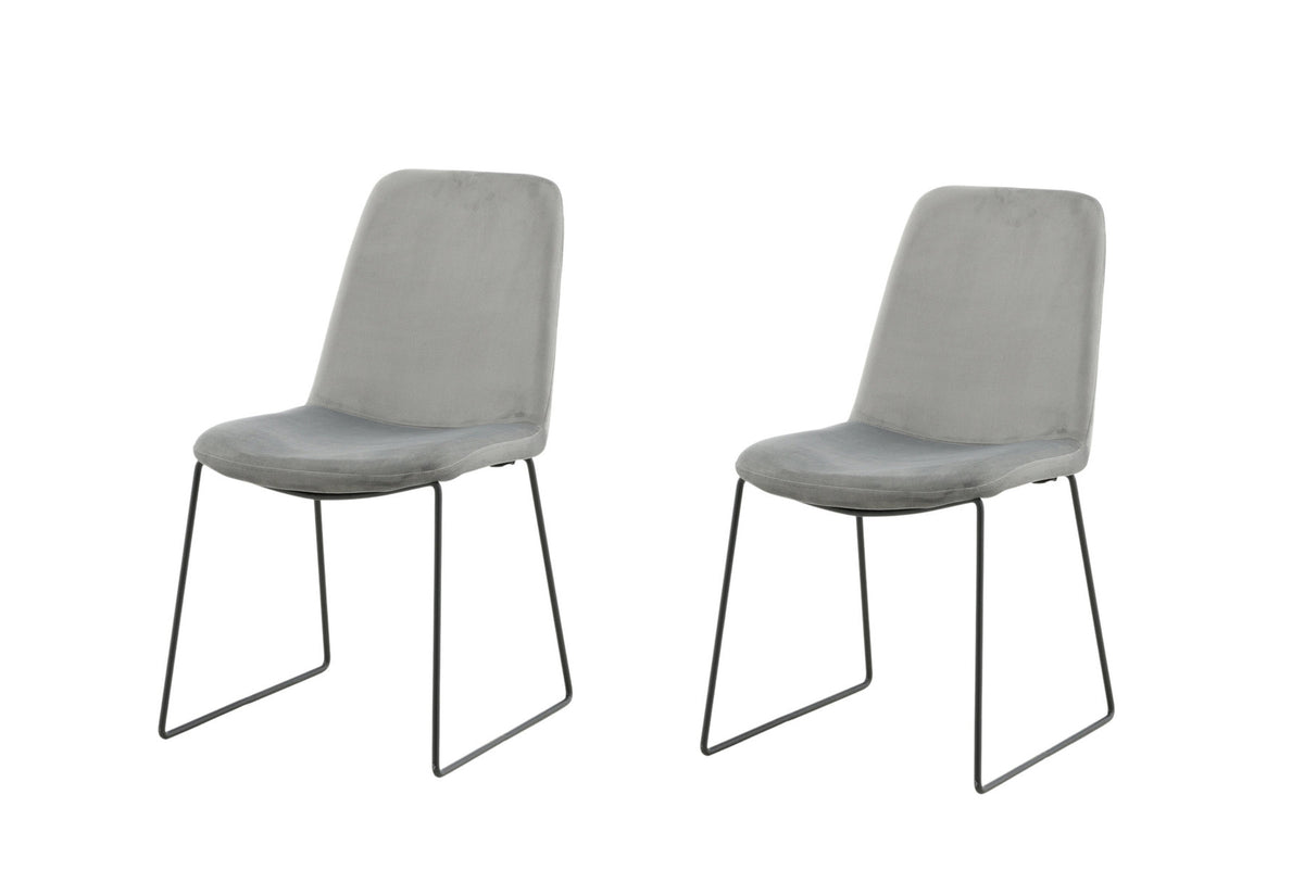 Muce Stuhl in Grau präsentiert im Onlineshop von KAQTU Design AG. Stuhl ist von Venture Home