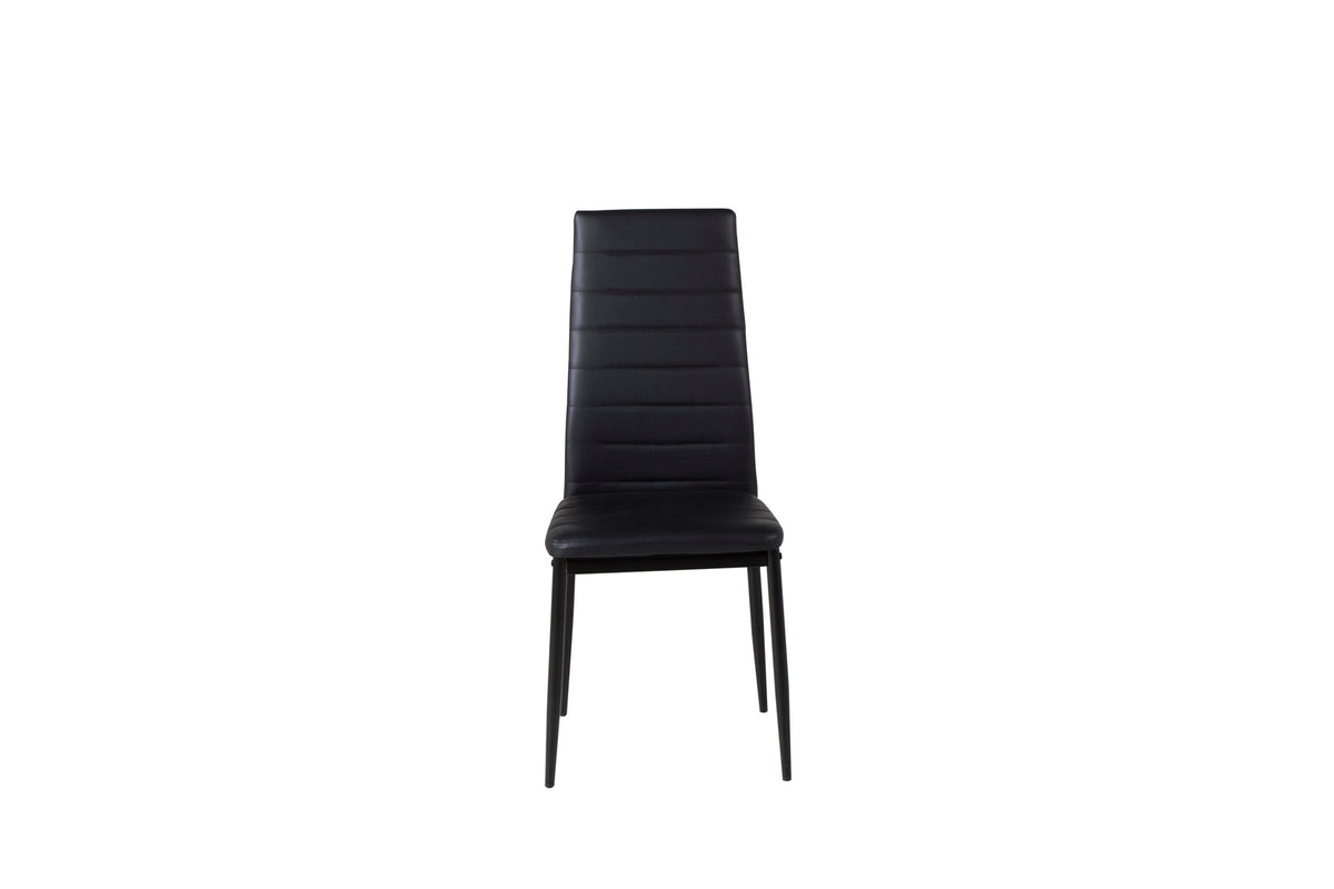 Slim Esszimmerstuhl in Schwarz präsentiert im Onlineshop von KAQTU Design AG. Stuhl ist von Venture Home