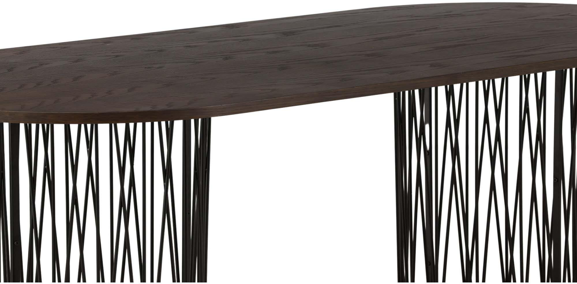 Ovaler Stone Esstisch von Furniture Fashion: Hochwertige Materialien, modernes Design und ideal für gesellige Runden. Ein echter Blickfang!