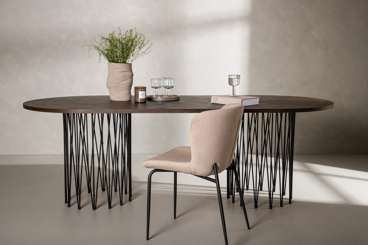 Stone Tisch in Mokka präsentiert im Onlineshop von KAQTU Design AG. Esstisch ist von Furniture Fashion