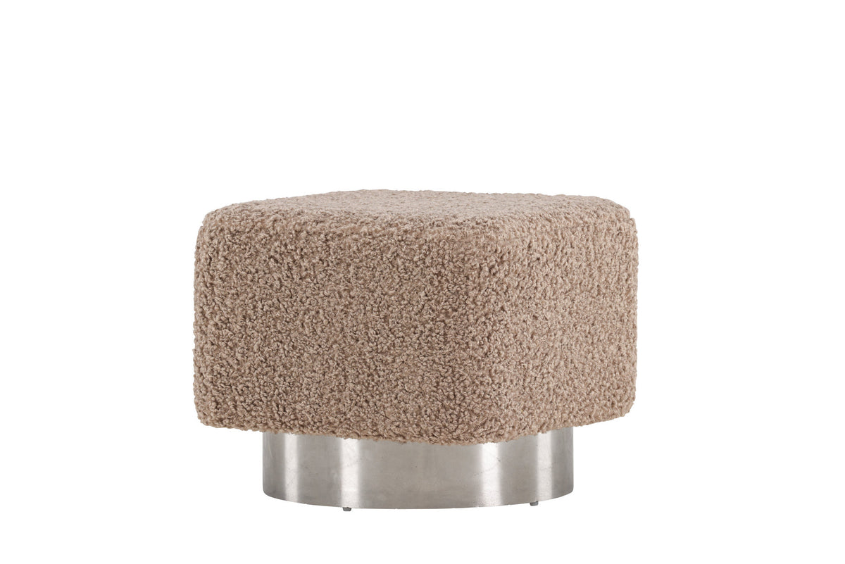 Newton Hocker in Braun präsentiert im Onlineshop von KAQTU Design AG. Pouf ist von Venture Home