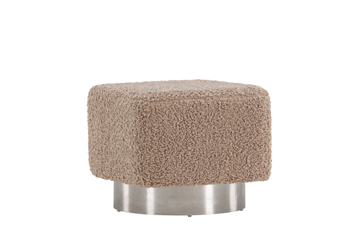 Newton Hocker in Braun präsentiert im Onlineshop von KAQTU Design AG. Pouf ist von Venture Home
