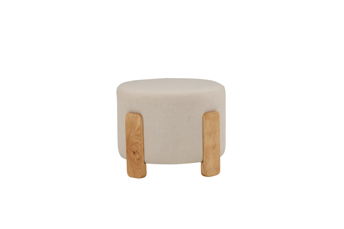 Coffey Ottomane / Pouf in Weiss präsentiert im Onlineshop von KAQTU Design AG. Ottoman ist von Venture Home