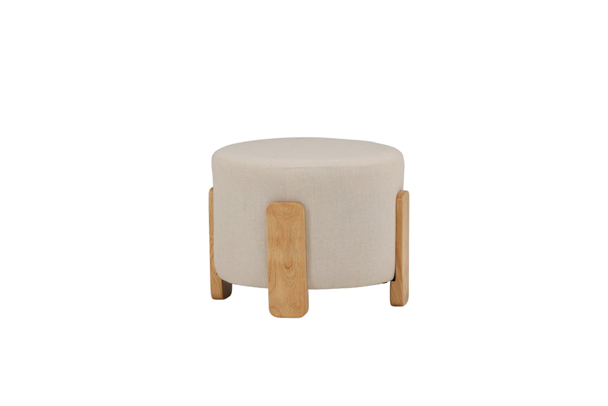 Coffey Ottomane / Pouf in Weiss präsentiert im Onlineshop von KAQTU Design AG. Ottoman ist von Venture Home