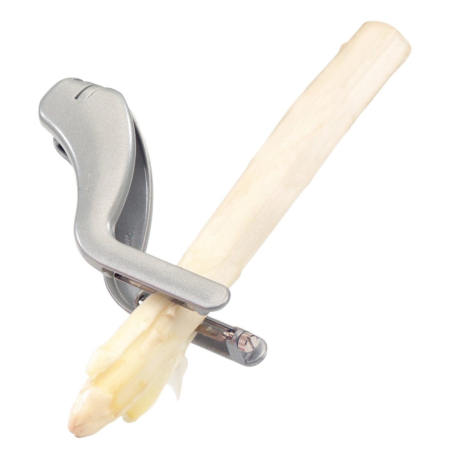 Gemüse- und Doppelschäler Peel-Star Alu von Westmark, 19x6.5x4cm, vielseitig einsetzbar für schnelles und einfaches Schälen von Obst und Gemüse.