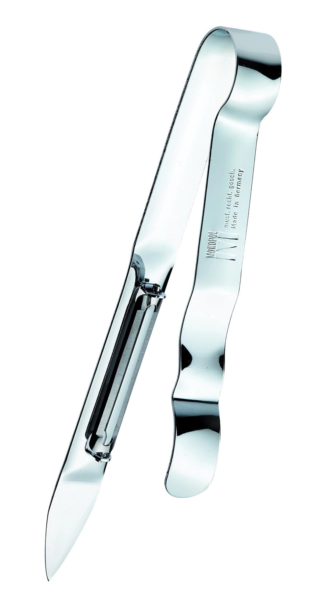 Entdecken Sie den Westmark Spargel- und Gemüseschäler Asparago (17x5.5x1.5cm) aus hochwertigem Edelstahl. Ergonomisch, scharf und spülmaschinenfest – ideal für frisches Gemüse!