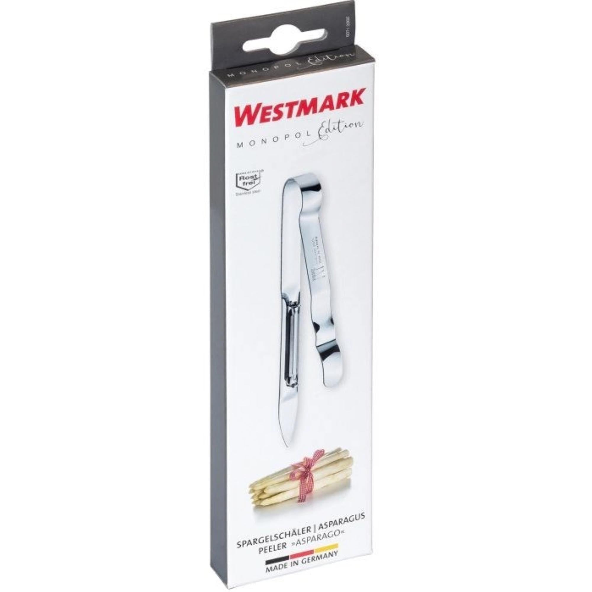 Effizienter Spargel- und Gemüseschäler Asparago von Westmark, 17 cm, für müheloses und präzises Schälen von Spargel und Gemüse.