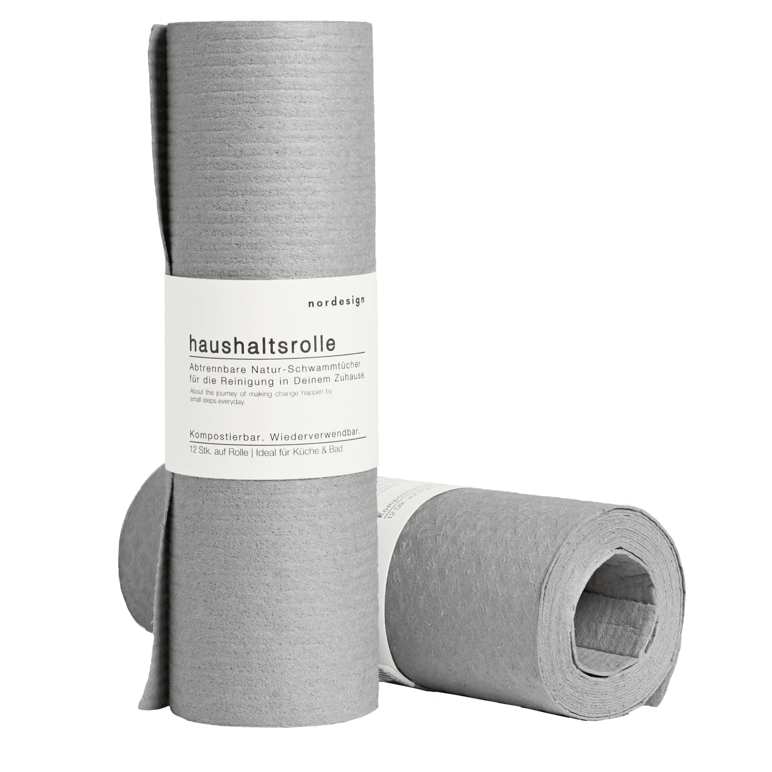 12 Stk. Haushaltsrolle, grau