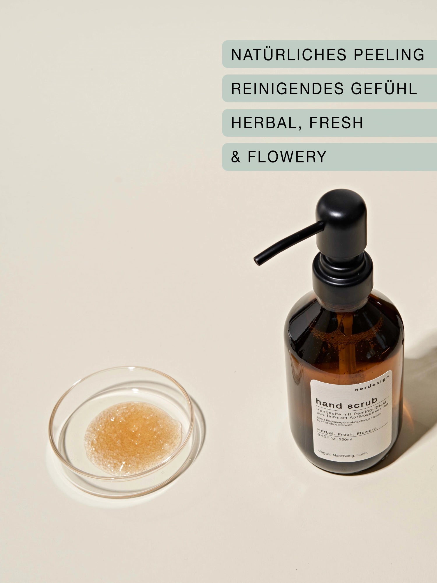 SCRUB a mano sapone per mano con pompa di plastica 250 ml