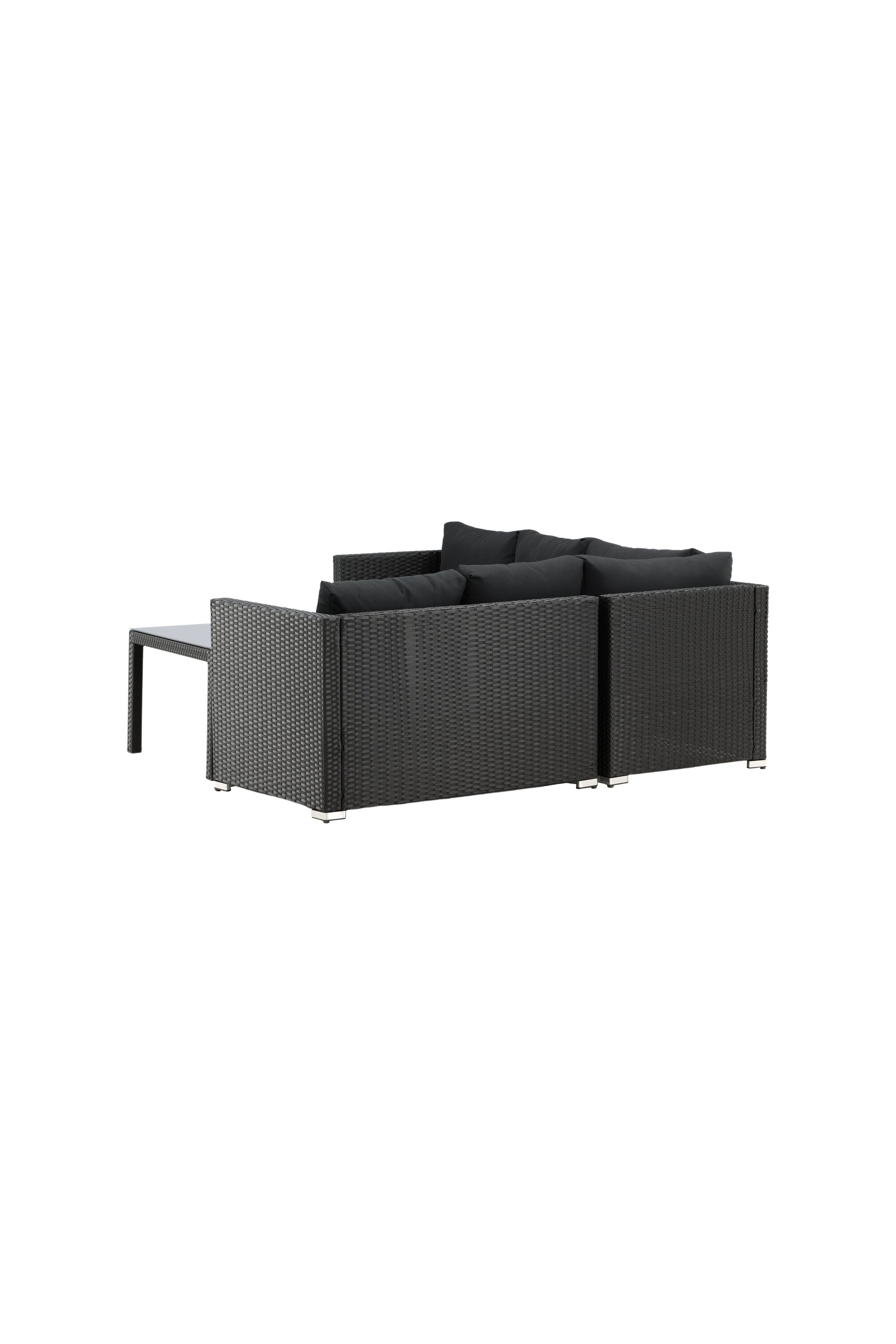 Kuba Ecksofa Outdoorset 70cm in Schwarz präsentiert im Onlineshop von KAQTU Design AG. Loungeset ist von Venture Home