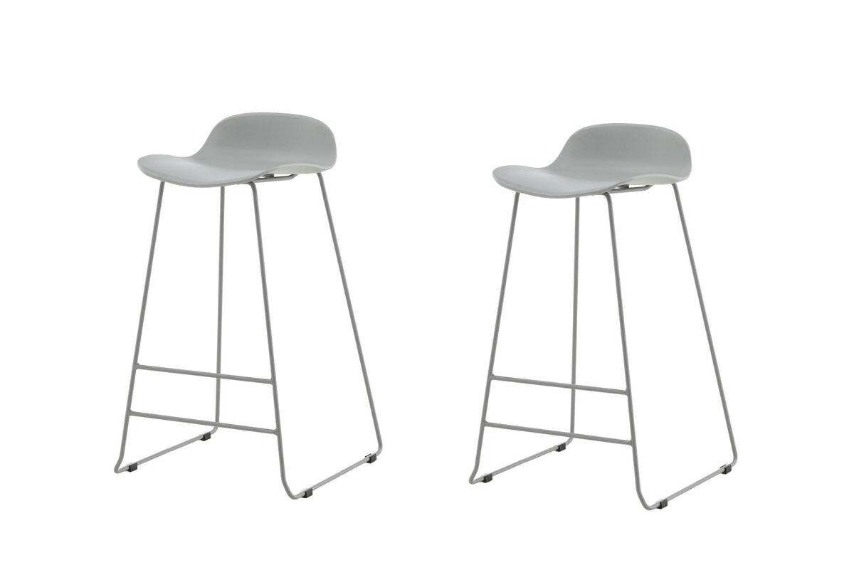 Wave Barstuhl in Grau präsentiert im Onlineshop von KAQTU Design AG. Barstuhl ist von Venture Home