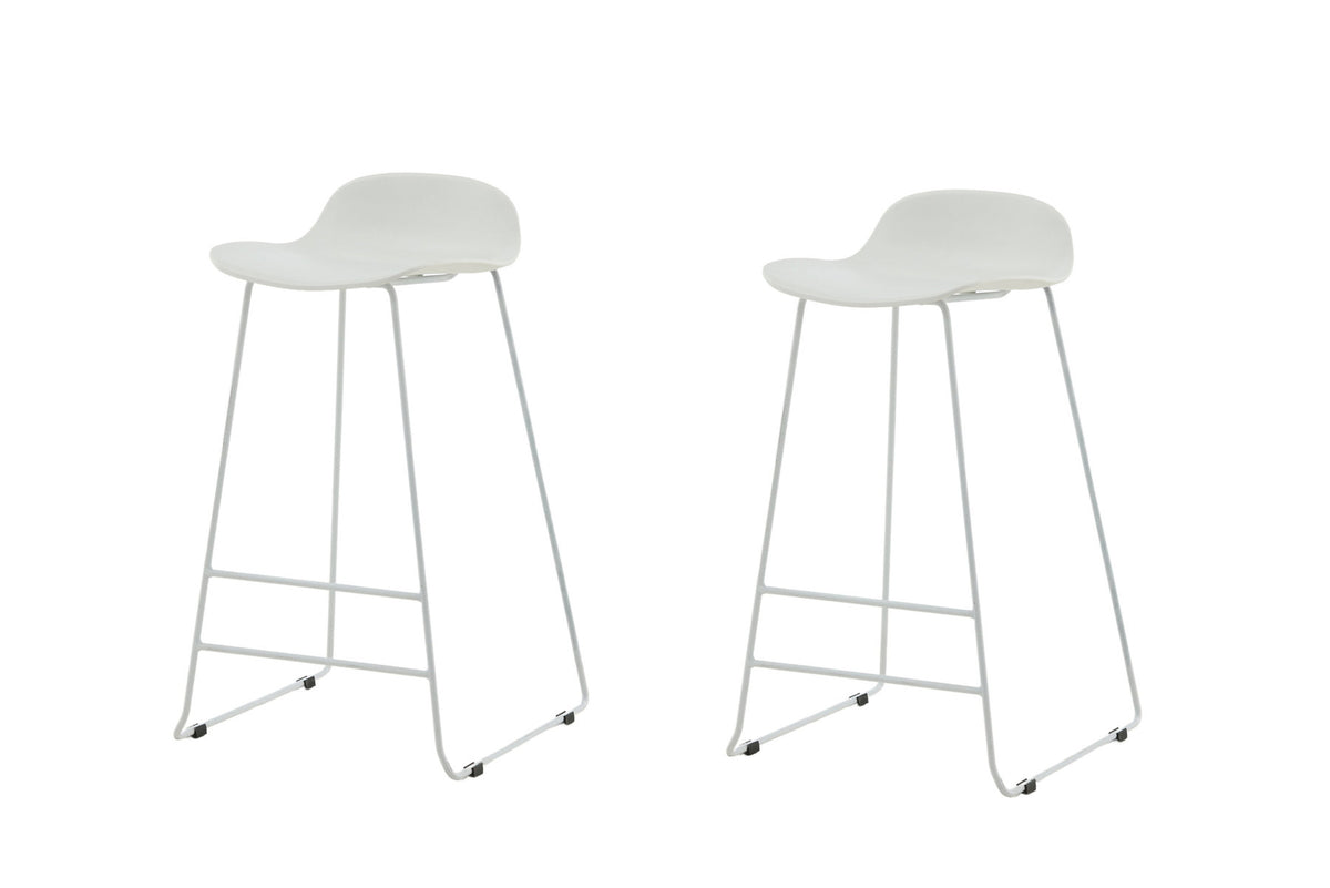 Wave Barstuhl in Weiss präsentiert im Onlineshop von KAQTU Design AG. Barstuhl ist von Venture Home