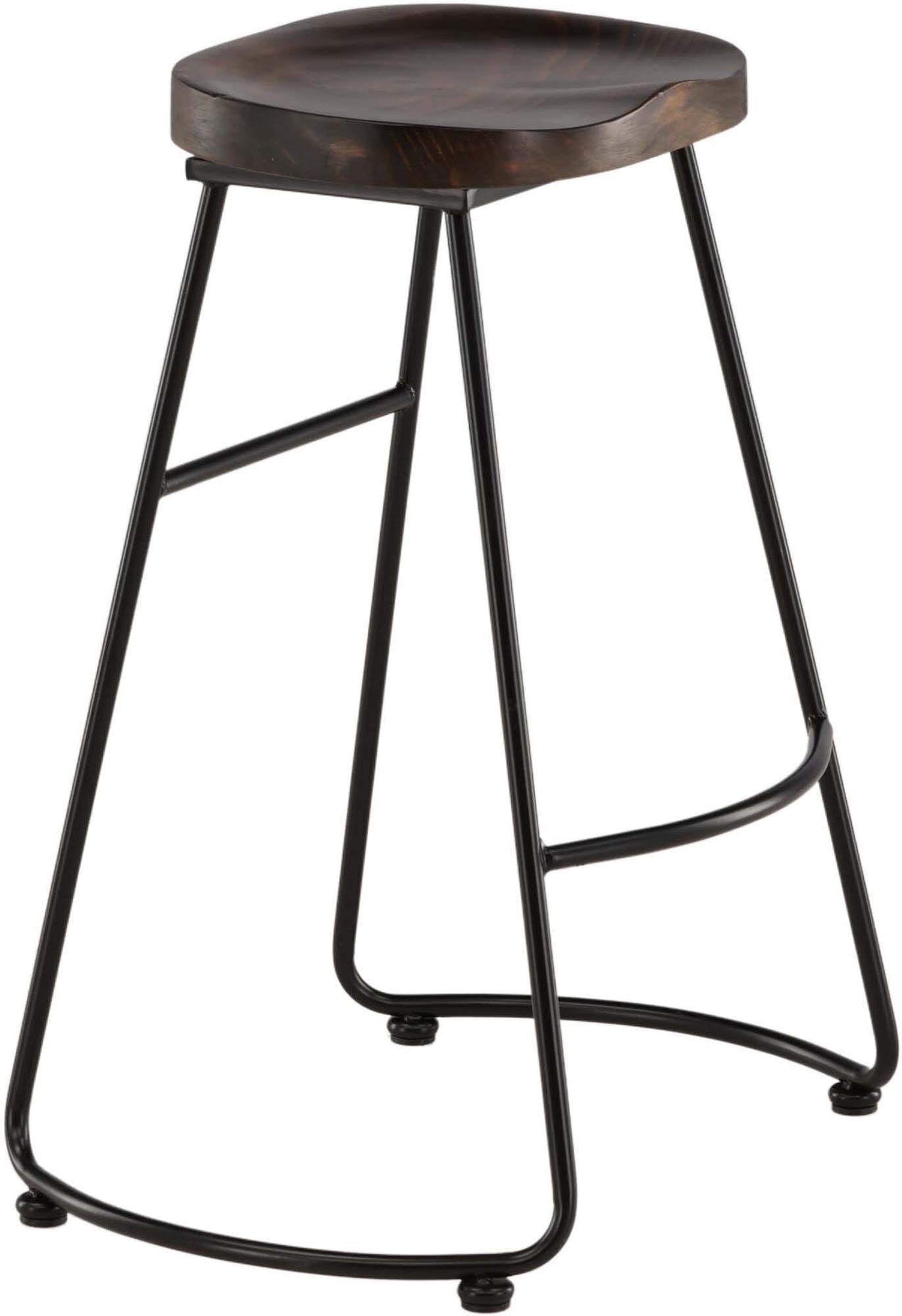 Ozark Barstuhl von Venture Home: Eleganter Barhocker mit ergonomischer Sitzfläche und robustem Stahlgestell für stilvolle Wohnräume.
