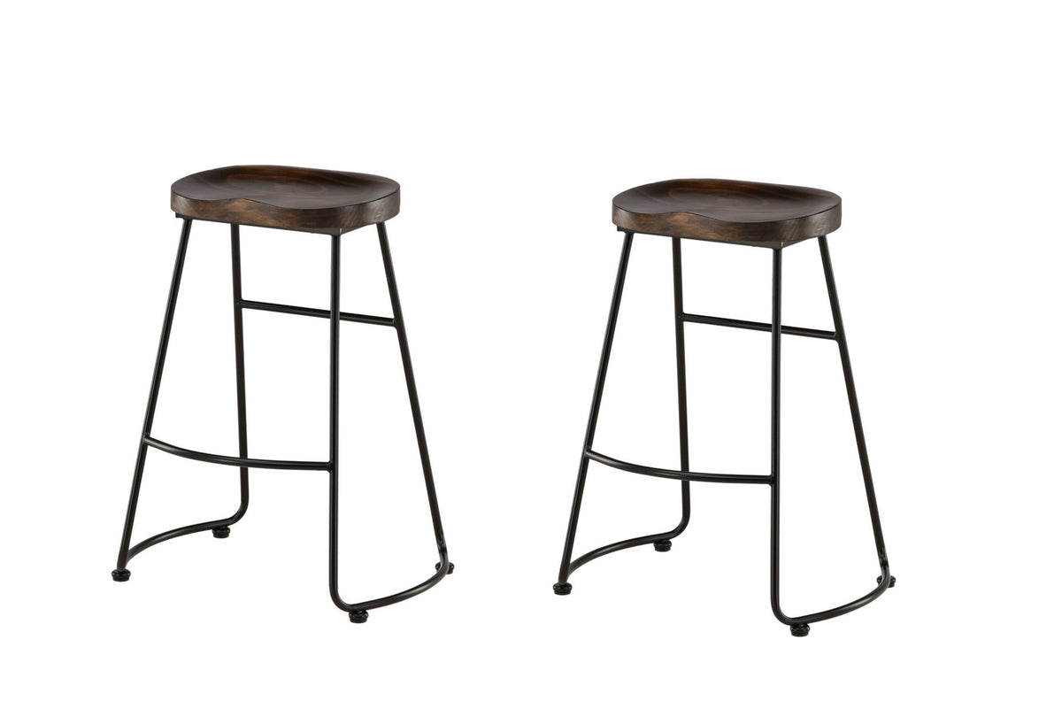 Ozark Barstuhl in Schwarz präsentiert im Onlineshop von KAQTU Design AG. Barhocker ist von Venture Home