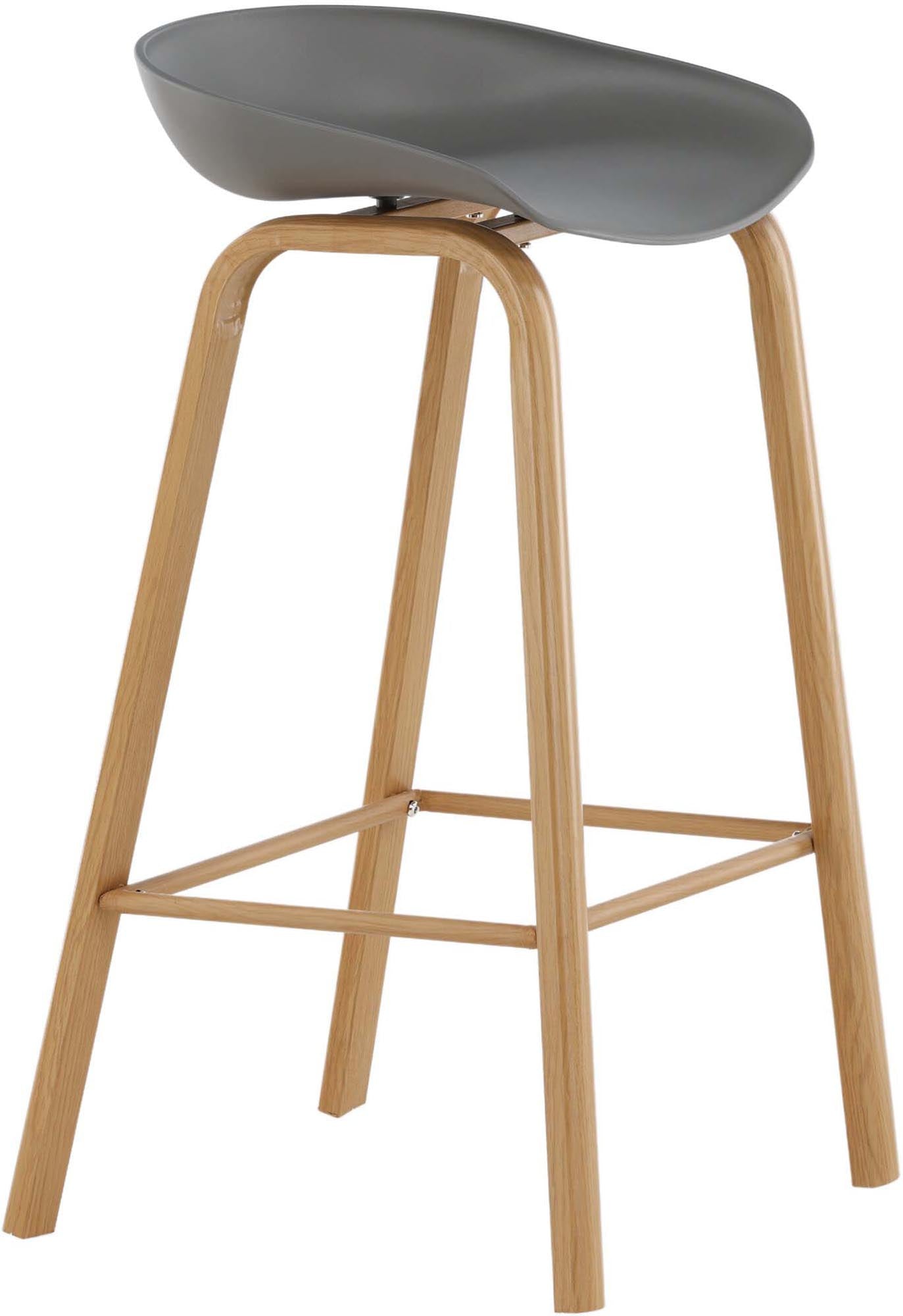 Decatur Barstuhl in Grau präsentiert im Onlineshop von KAQTU Design AG. Barstuhl ist von Venture Home