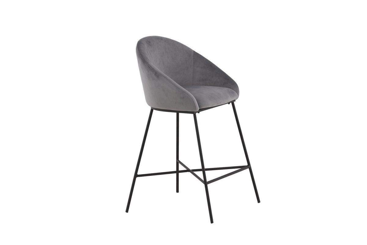 Velvet Barstuhl in Dunkelgrau präsentiert im Onlineshop von KAQTU Design AG. Barstuhl ist von Venture Home