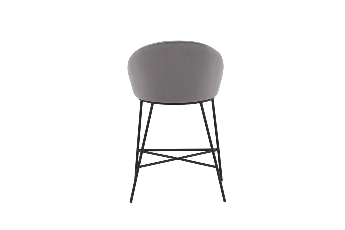 Velvet Barstuhl in Dunkelgrau präsentiert im Onlineshop von KAQTU Design AG. Barstuhl ist von Venture Home