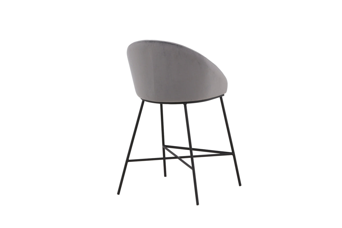 Velvet Barstuhl in Dunkelgrau präsentiert im Onlineshop von KAQTU Design AG. Barstuhl ist von Venture Home