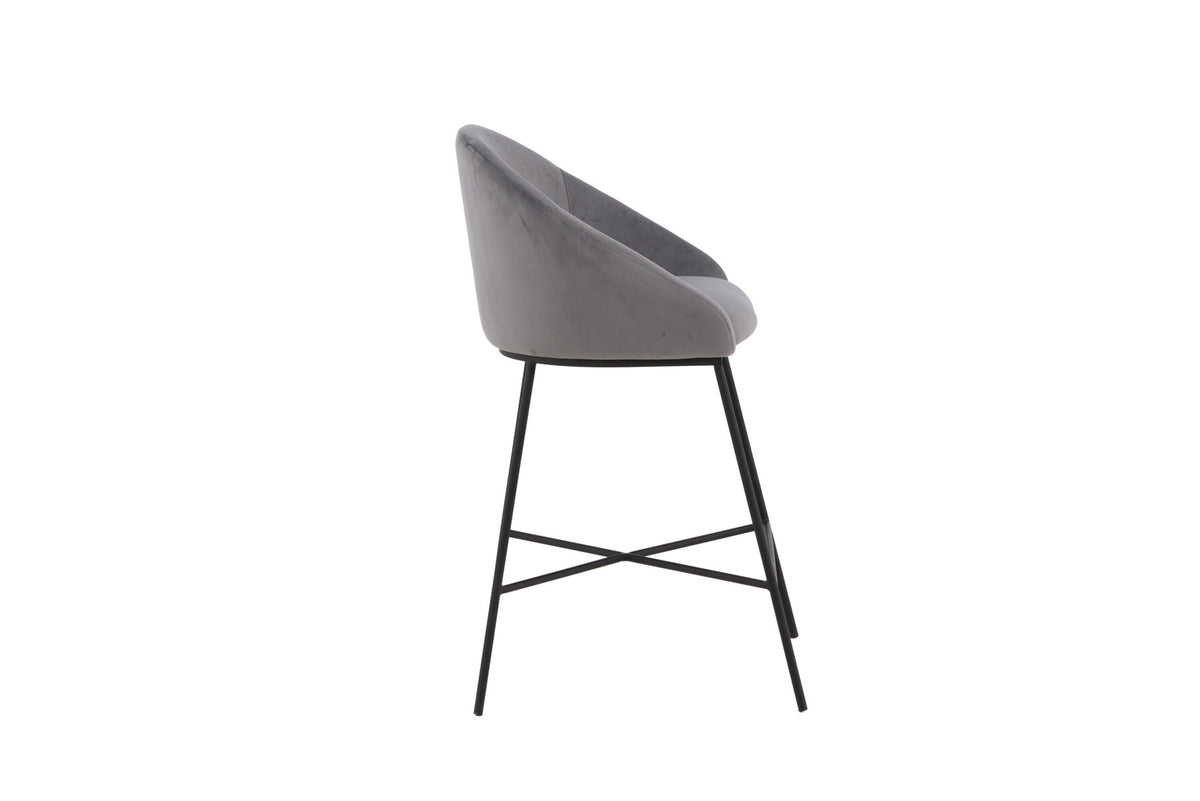 Velvet Barstuhl in Dunkelgrau präsentiert im Onlineshop von KAQTU Design AG. Barstuhl ist von Venture Home