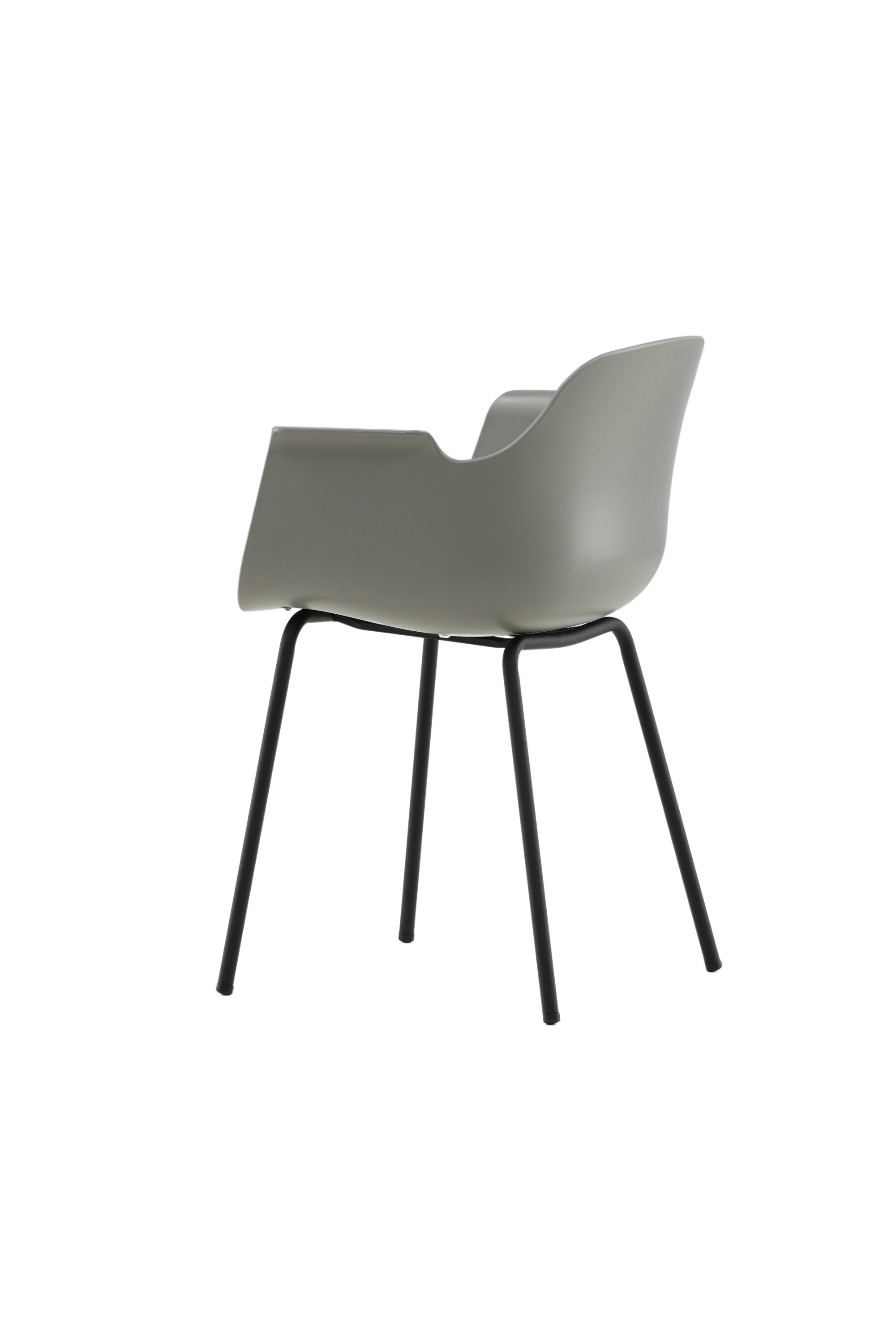 Comfort Plastic Stuhl in Grau präsentiert im Onlineshop von KAQTU Design AG. Stuhl mit Armlehne ist von Venture Home