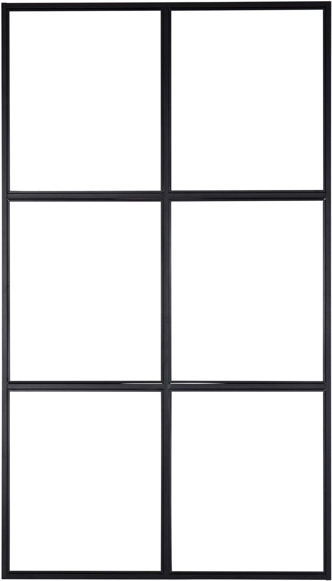 Moderner Leif Raumtrenner: 120x210 cm, Stahl & Glas, stilvoll & funktional, ideal für flexible Raumgestaltung.