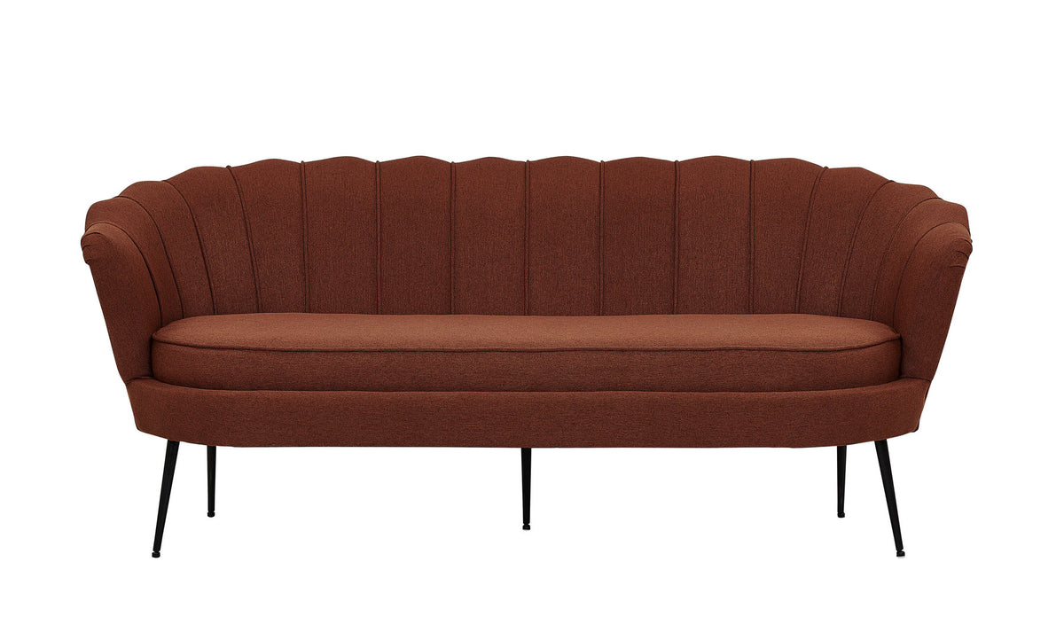 Calais Sofa in Rot präsentiert im Onlineshop von KAQTU Design AG. 3er Sofa ist von Venture Home
