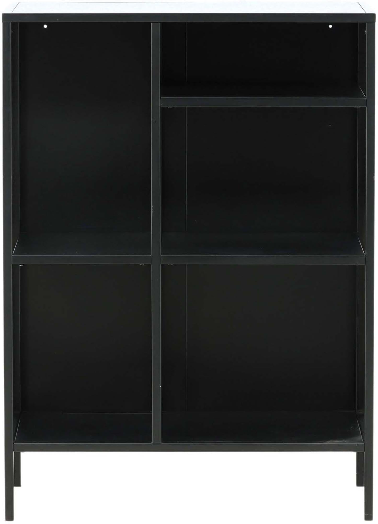 Entdecken Sie das Mischa Regal von Venture Home – stilvolles Industriedesign für Bücher, Pflanzen und Deko in jedem Raum.