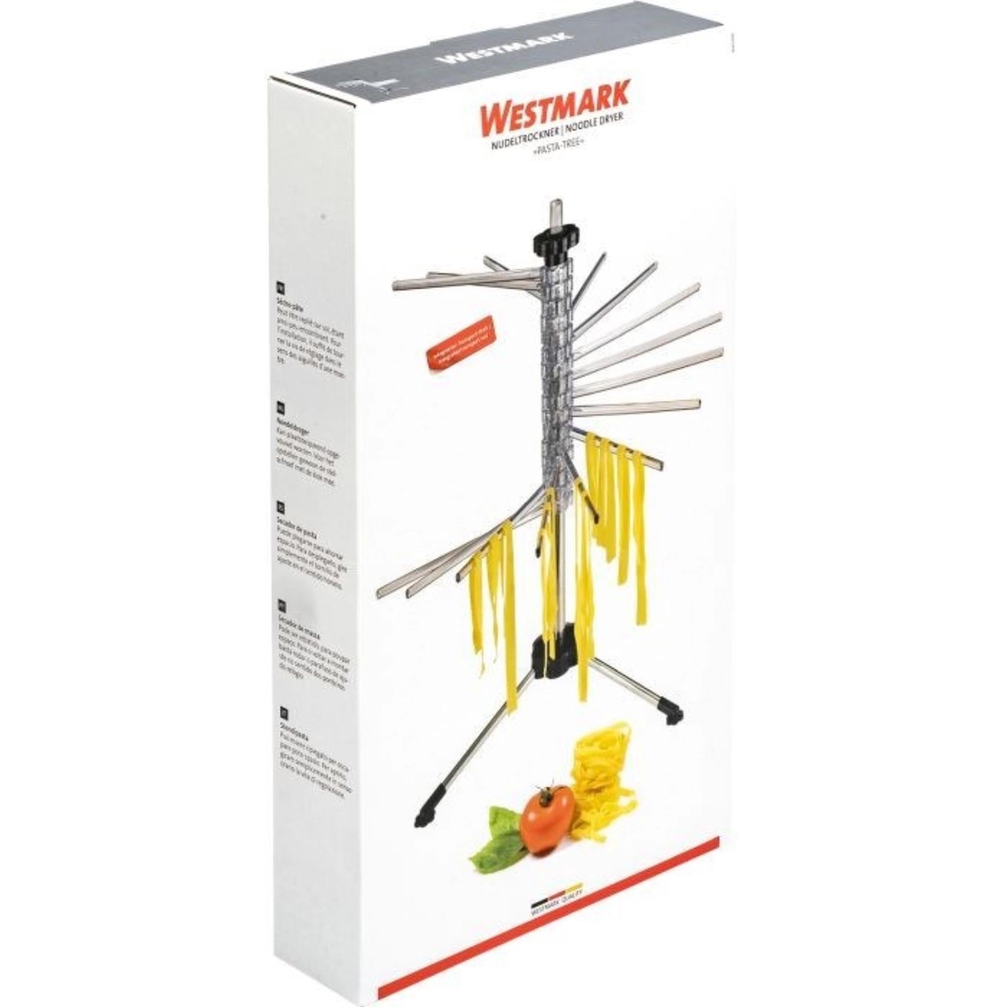 Praktischer Nudeltrockner Pasta-Tree von Westmark, ideal für frische Pasta, kompakt und stabil, Masse: 45x45x45.5 cm.