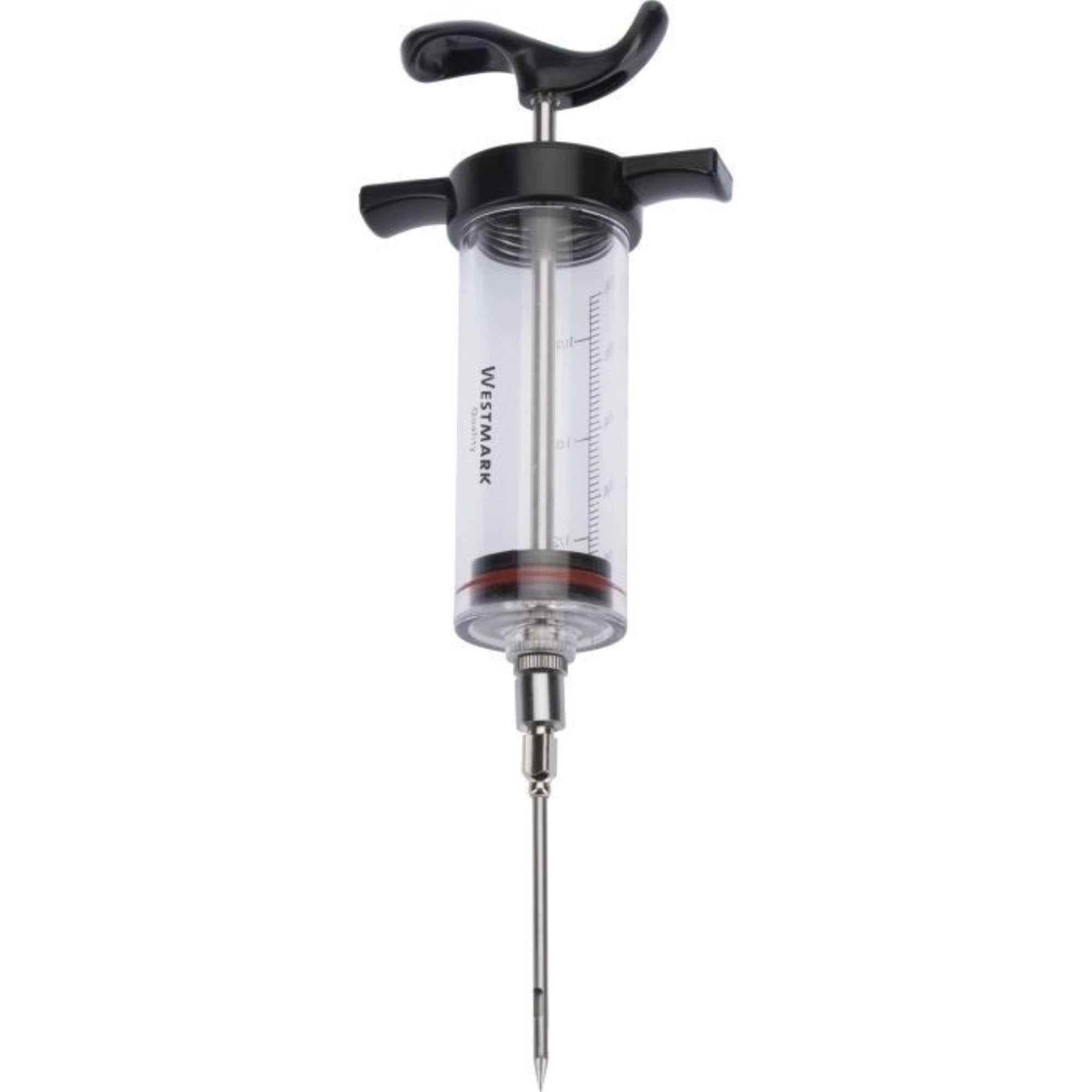 Praktische Marinierspritze von Westmark, perfekt für Marinaden und Gewürze, kompakt, Masse: 15.3x7.8x4.1cm.