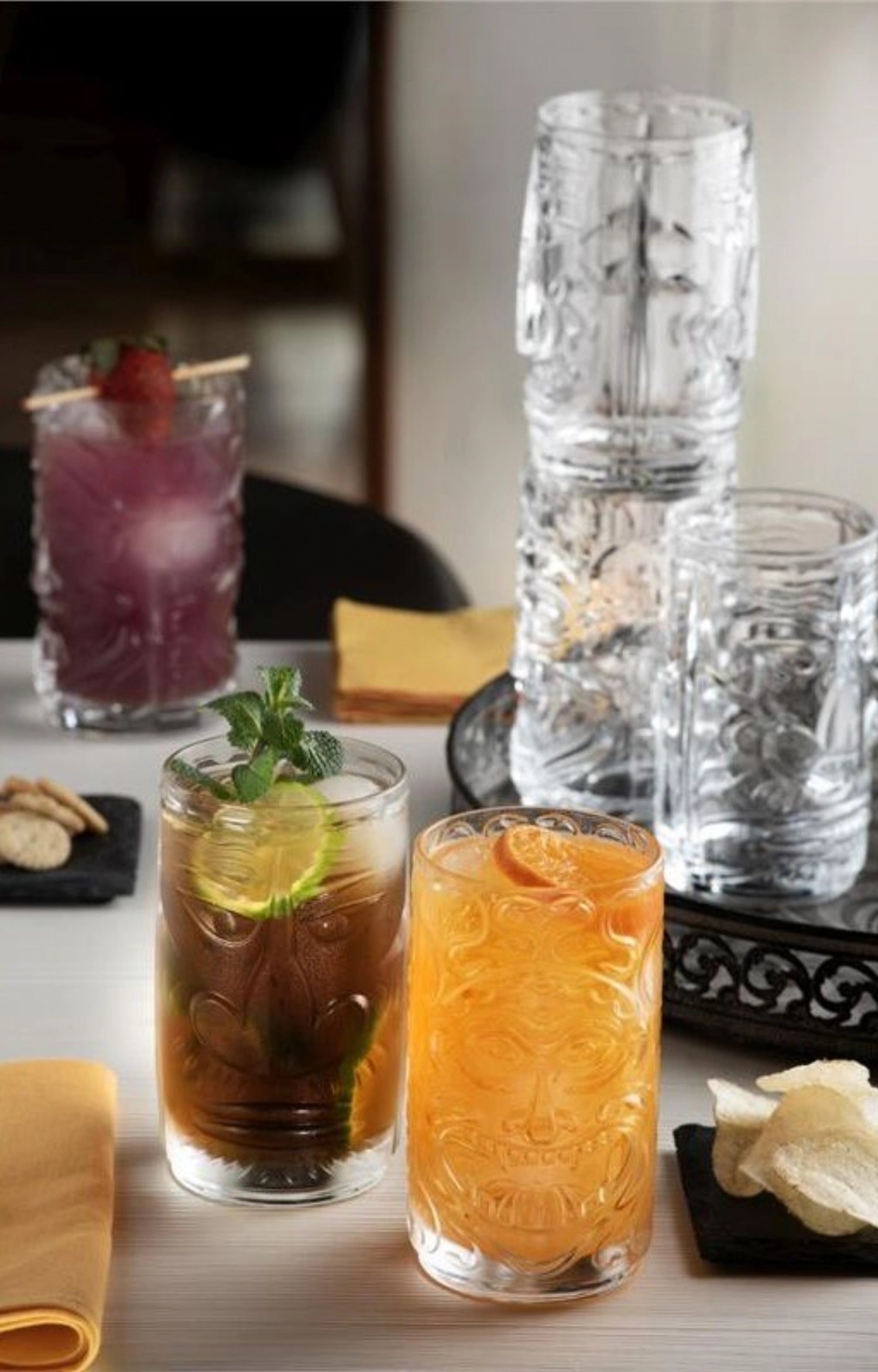 4 SET TIKI SARDINIA TUMBLER