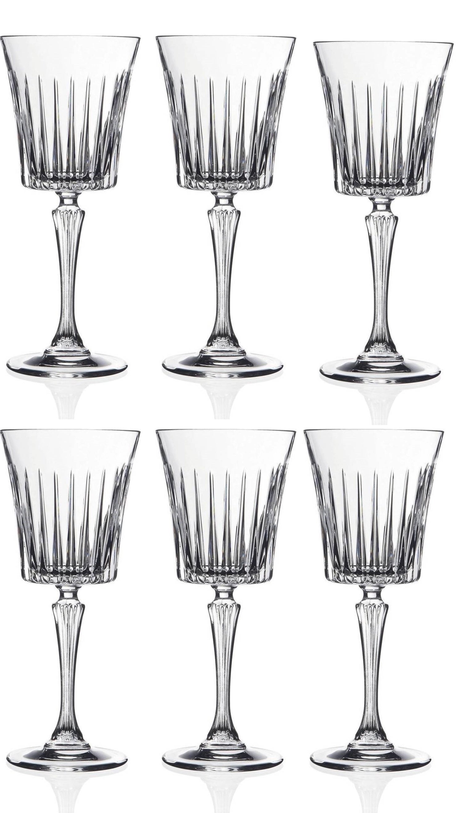 Entdecken Sie das elegante 6er Set Timeless Weinglas von RCR aus hochwertigem Kristallglas. Ideal für Rot- und Weißwein, perfekt für jeden Anlass.