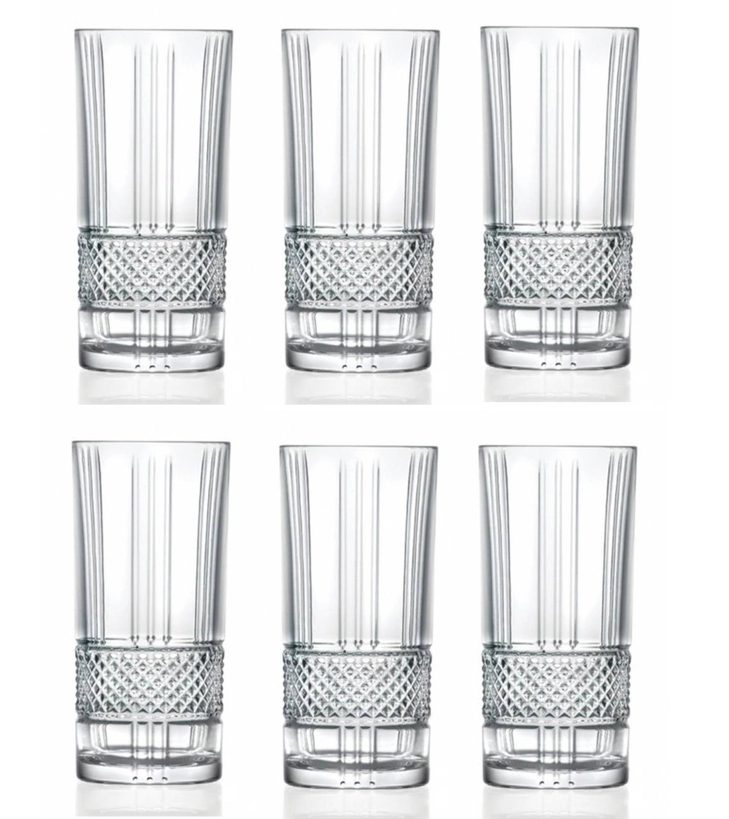 6er Set Brillante Hb Tumbler Ø7 H15 cm, 37cl