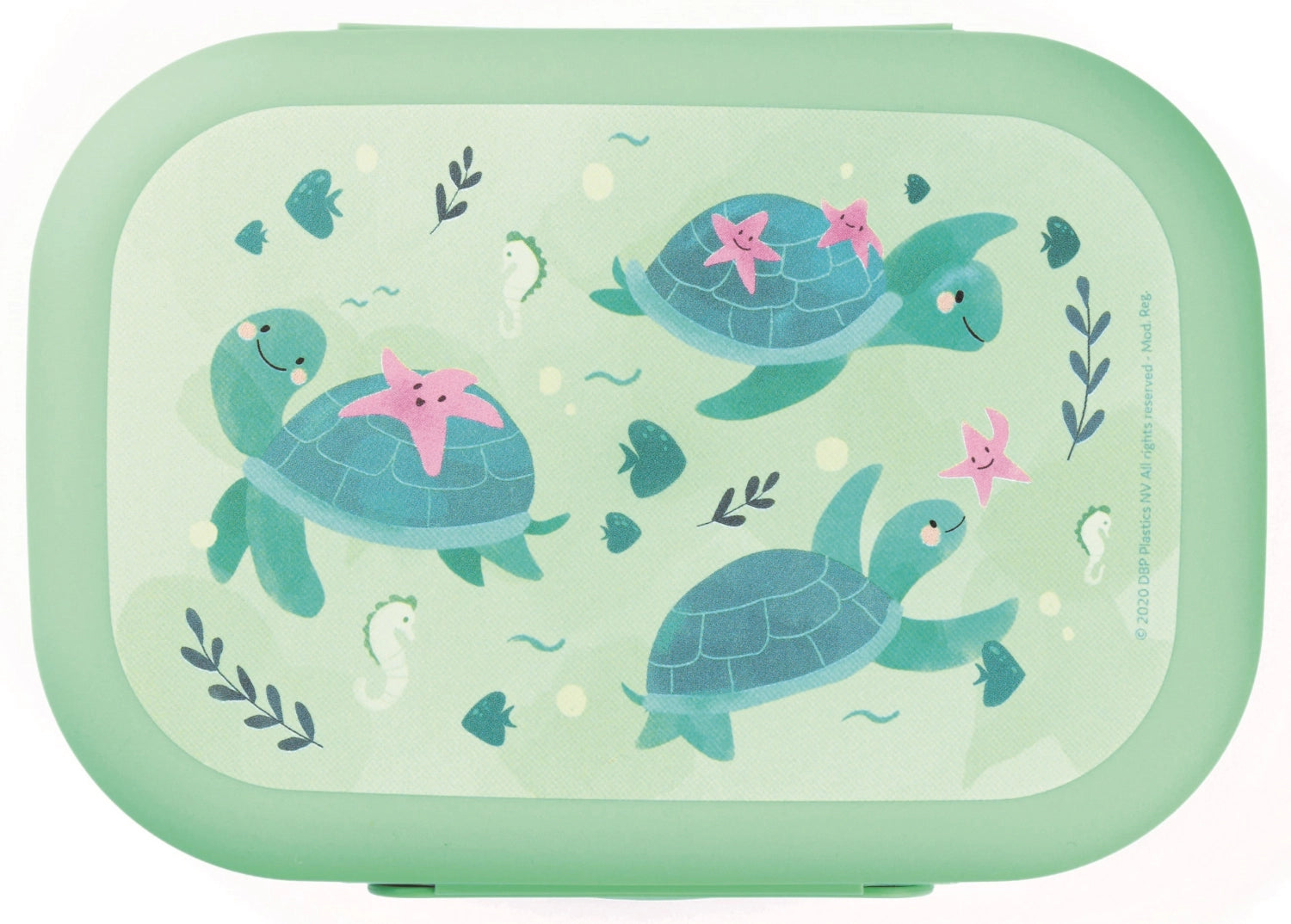 Sealife lunch box turtle 180x132x50 light green