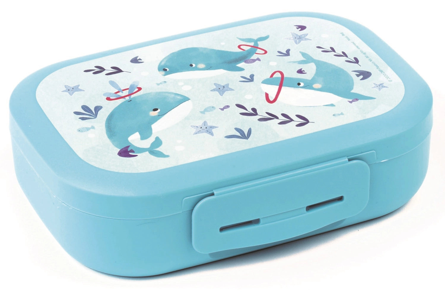 Sealife Lunchbox Wal 180x132x50 light blue