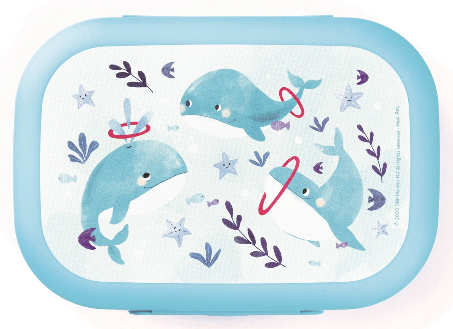Sealife Lunchbox Wal 180x132x50 light blue