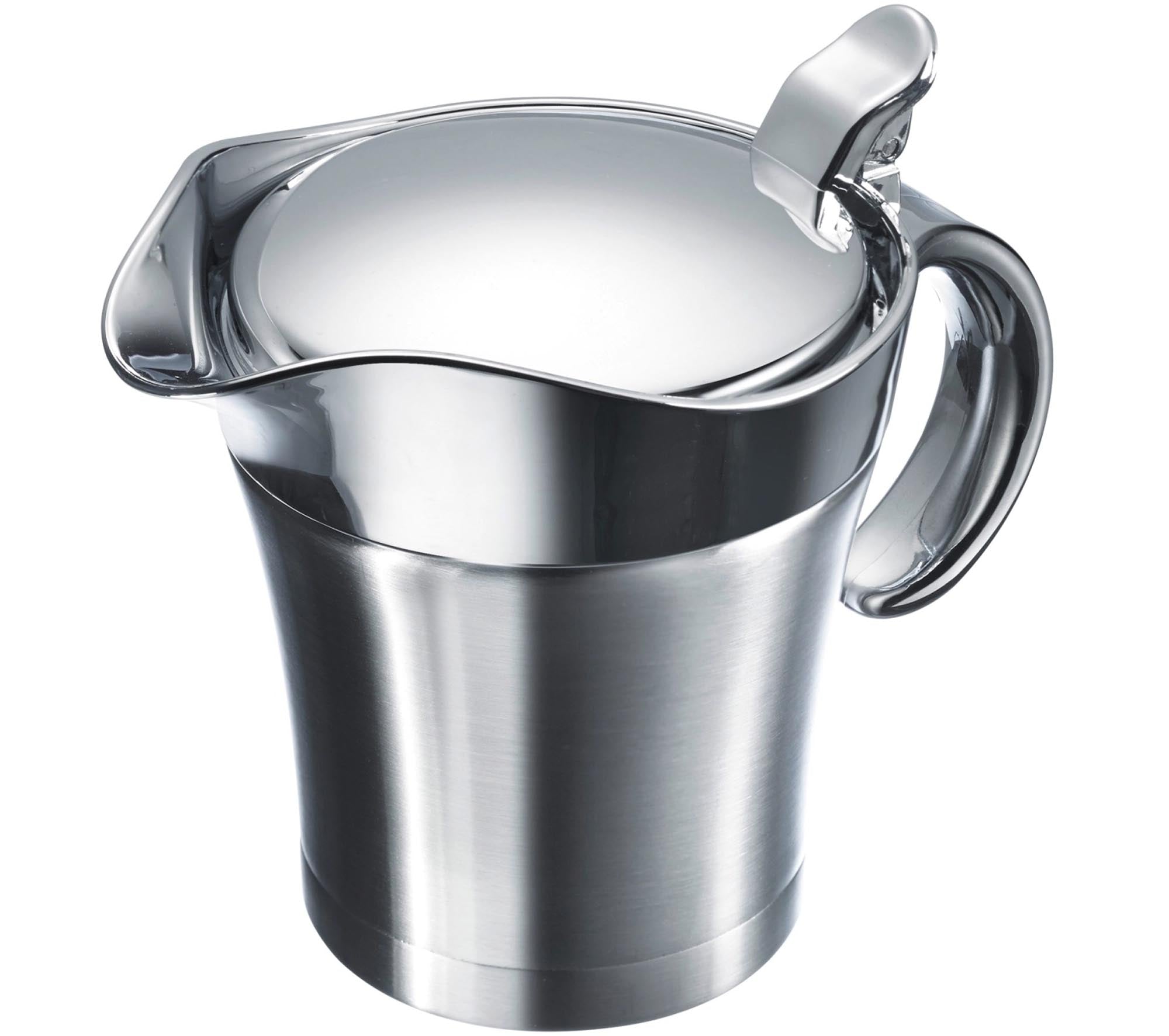 Entdecken Sie die Westmark Thermo-Sauciere (0,5 l) aus hochwertigem Edelstahl. Ideal für heiße und kalte Saucen, spülmaschinenfest und stilvoll.