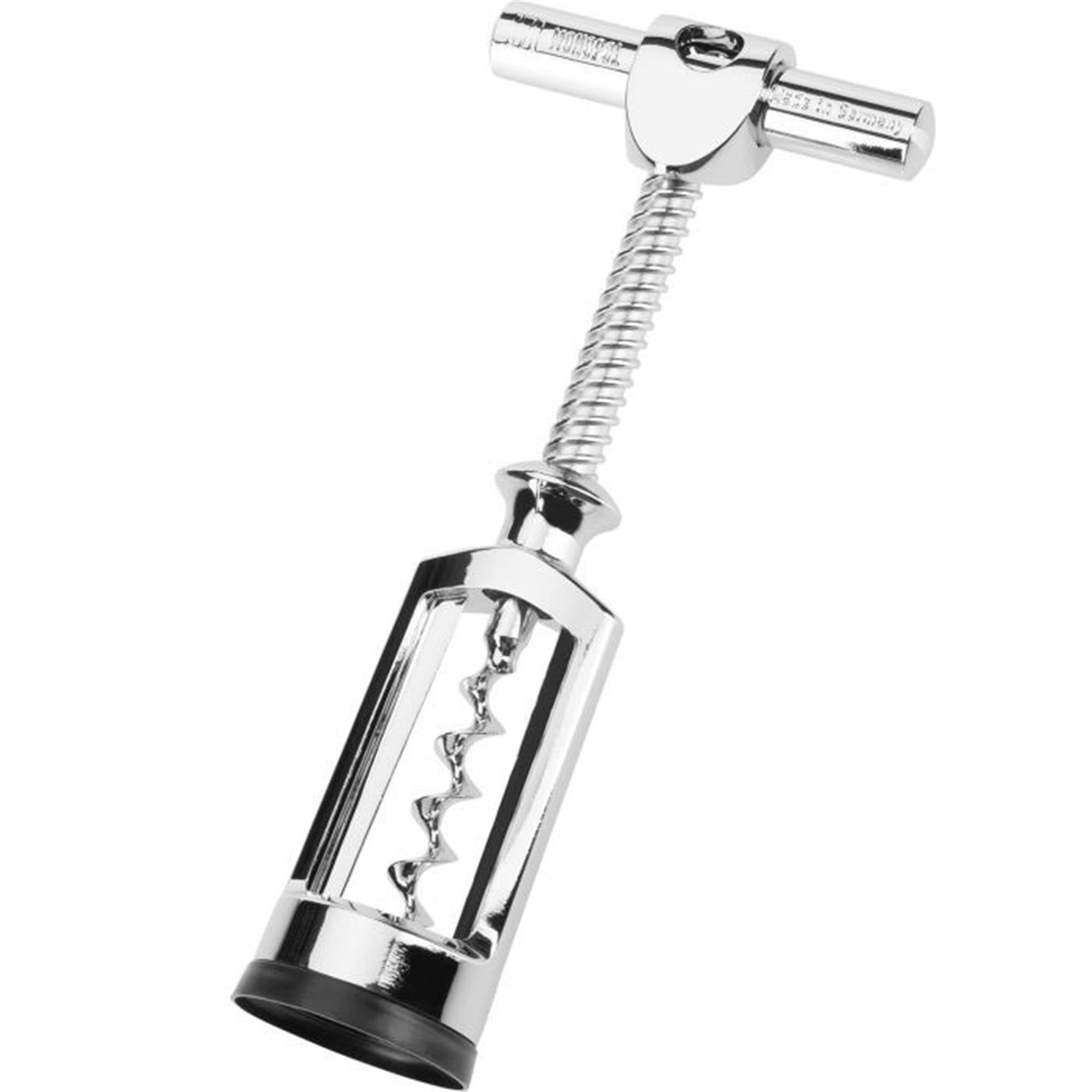 Eleganter Glockenkorkenzieher von Westmark, verchromt, 15.5x7x3.5cm, ideal für müheloses Entkorken von Weinflaschen.